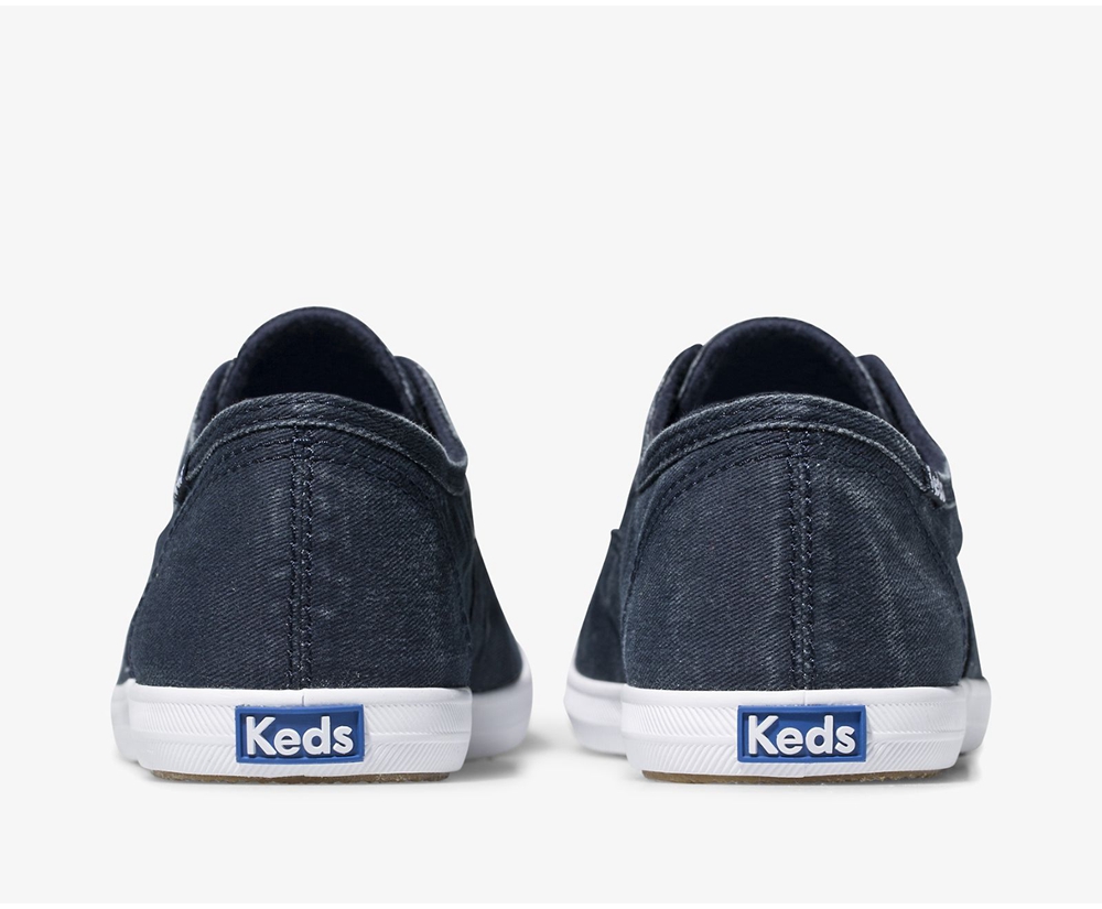 Slip Ons Keds Mujer Azul Marino - Chillax Washable - 654-OTQVZK